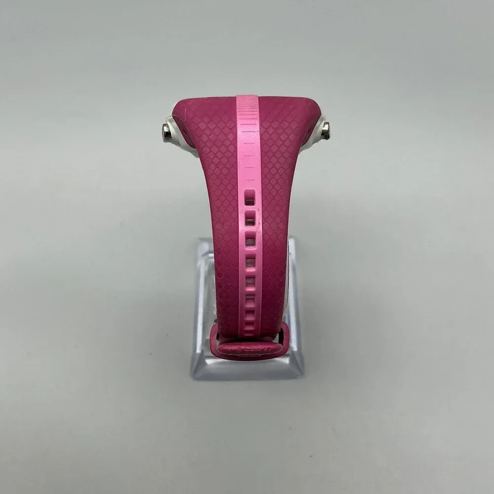 Polar FT4 Womens Watch 38mm Digital White Dial Pink Silicone New Battery